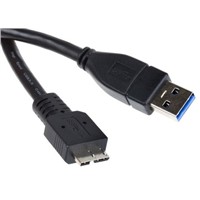 FTDI Chip Male USB A to Male Micro USB B USB Cable, 1m