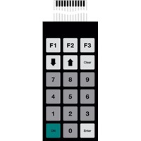 Bopla IP65 18 Key Conductive Silver Membrane Keypad