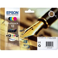 Epson 16 Series Black, Cyan, Magenta, Yellow Ink Cartridge