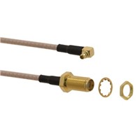 SMA jack to MMCX R/A plug cable assembly