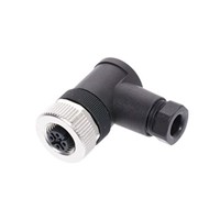 M12, Angled, Female, Connector, Cable
