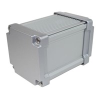 Takachi Electric Industrial AWN, Aluminium Heat Sink Case, Silver, 125 x 86.3 x 86.3mm