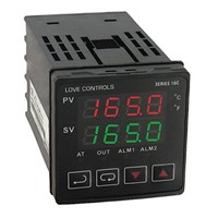 DWYER INSTRUMENTS 16C Panel Mount PID Temperature Controller, 48 x 48mm 1 Input, 1 Output Relay, 100 240 V ac