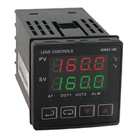 DWYER INSTRUMENTS 16B Panel Mount PID Temperature Controller, 48 x 48mm 1 Input, 2 Output Current, Relay, 100