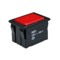 Marquardt Red LED Push Button Switch, IP40, 30.4 x 22.2mm, Panel Mount, 250V ac