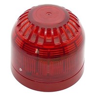 Voice Sounder Beacon, Shallow Base, Red