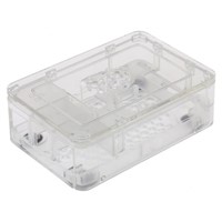 DesignSpark For Use With Raspberry Pi 2B, Raspberry Pi 3B, Raspberry Pi B+, Clear Raspberry Pi Case