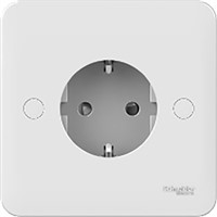 Schneider Electric White 1 Gang Plug Socket, 16A, IEC 60884-1