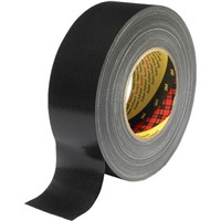 3M Scotch 389 Acrylic Coated Black Duct Tape, 100mm x 50m, 0.26mm Thick