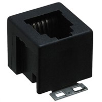 TE Connectivity 4P4C Vertical Surface Mount Unshielded RJ22 Modular Jack Connector, Socket