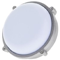 Theben / Timeguard, 25 W Round Cool White LED Bulkhead Light Bulkhead, 230 V ac, Die Cast, IP65, with White Diffuser,