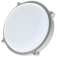 Theben / Timeguard, 7 W Round Cool White LED Bulkhead Light Bulkhead, 230 V ac, Die Cast, IP65, with White Diffuser,