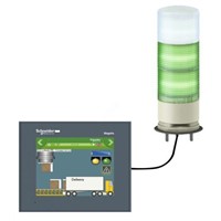Schneider Electric Harmony XVG LED Signal Tower - With Buzzer, 3 Light Elements, Clear, 5 V