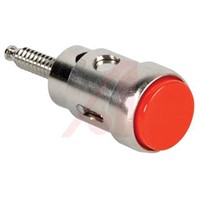 Abbatron, Red Binding Post With Brass Contacts and Nickel Plated