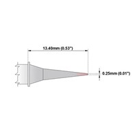 Thermaltronics 0.25 mm Micro Fine Soldering Iron Tip for use with MX-500, MX-5000, MX5200, TMT-9000S-1, TMT-9000S-2