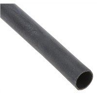 HellermannTyton Black Heat Shrink Tubing 4mm Sleeve Dia. x 1.2m Length, TA42 Series 4:1 Ratio