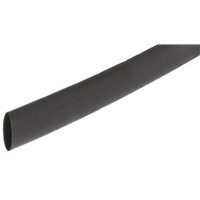 HellermannTyton Black Heat Shrink Tubing 8mm Sleeve Dia. x 1.2m Length, TA42 Series 4:1 Ratio