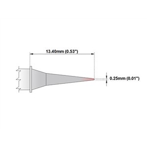 Thermaltronics 0.25 mm Micro Fine Soldering Iron Tip for use with MX-500, MX-5000, MX5200, TMT-9000S-1, TMT-9000S-2