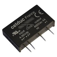 Celduc 5 A Solid State Relay, Random Zero Cross, PCB Mount, 460 V ac Maximum Load