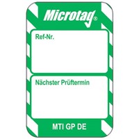 Microtag Next Test Insert,Green,German