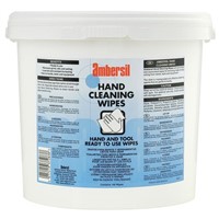 Ambersil Tub of 150 White Wet Wipes for Hand Cleaning Use
