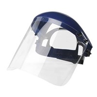 Sibille Clear Face Shield with Brow Guard , Resistant To Molten Metal UV Protected