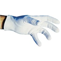 Sibille Cotton Gloves, Size 8, White, General Purpose