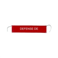 Sibille S85M Banner (French), Red, White Fabric