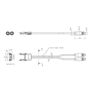 ABB 2TLA022315R0300 Receiver Cable, For Use With Orion1 Extended