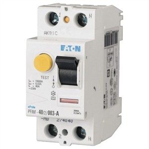 Eaton 2P 25 A Instantaneous RCD, Trip Sensitivity 300mA