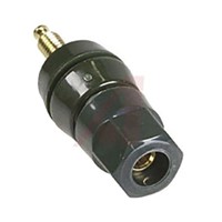 Superior Electric 30A, Green Binding Post With Brass Contacts and Gold Plated - 12.7mm Hole Diameter