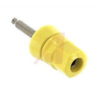 Superior Electric 30A, Yellow Binding Post With Brass Contacts and Nickel Plated - 12.7mm Hole Diameter