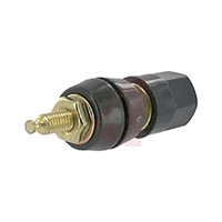 Superior Electric 30A, Green Binding Post With Brass Contacts and Gold Plated - 12.7mm Hole Diameter