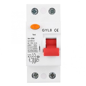 GYL8 Residual Current Circuit Breaker with Leakage Protection 400VAC 2P GYL82P-40A-30mA GEYA RCCB RCBO