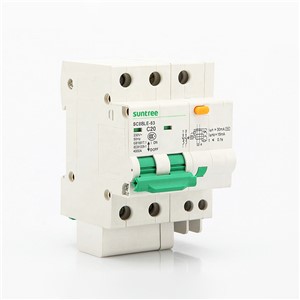 SCB8LE RCD RCBO RCCB Residual Current Circuit Breaker SCB8LE-63-2P-20A 30mA 6KA C Curve by Suntree